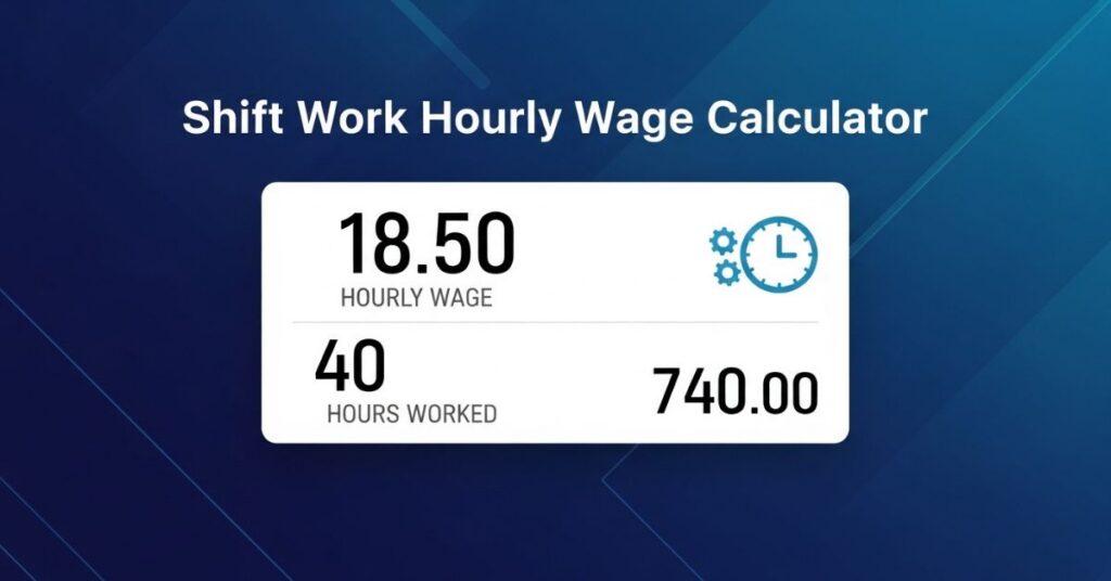 Schichtarbeit Stundenlohn Rechner

