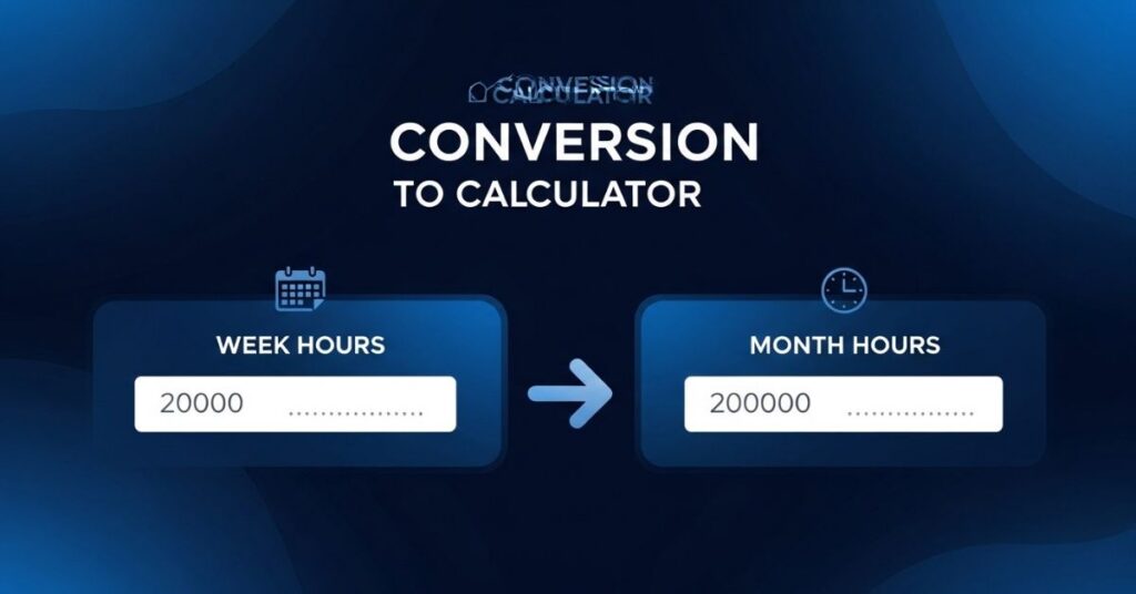Stunden Woche in Monat umrechnen